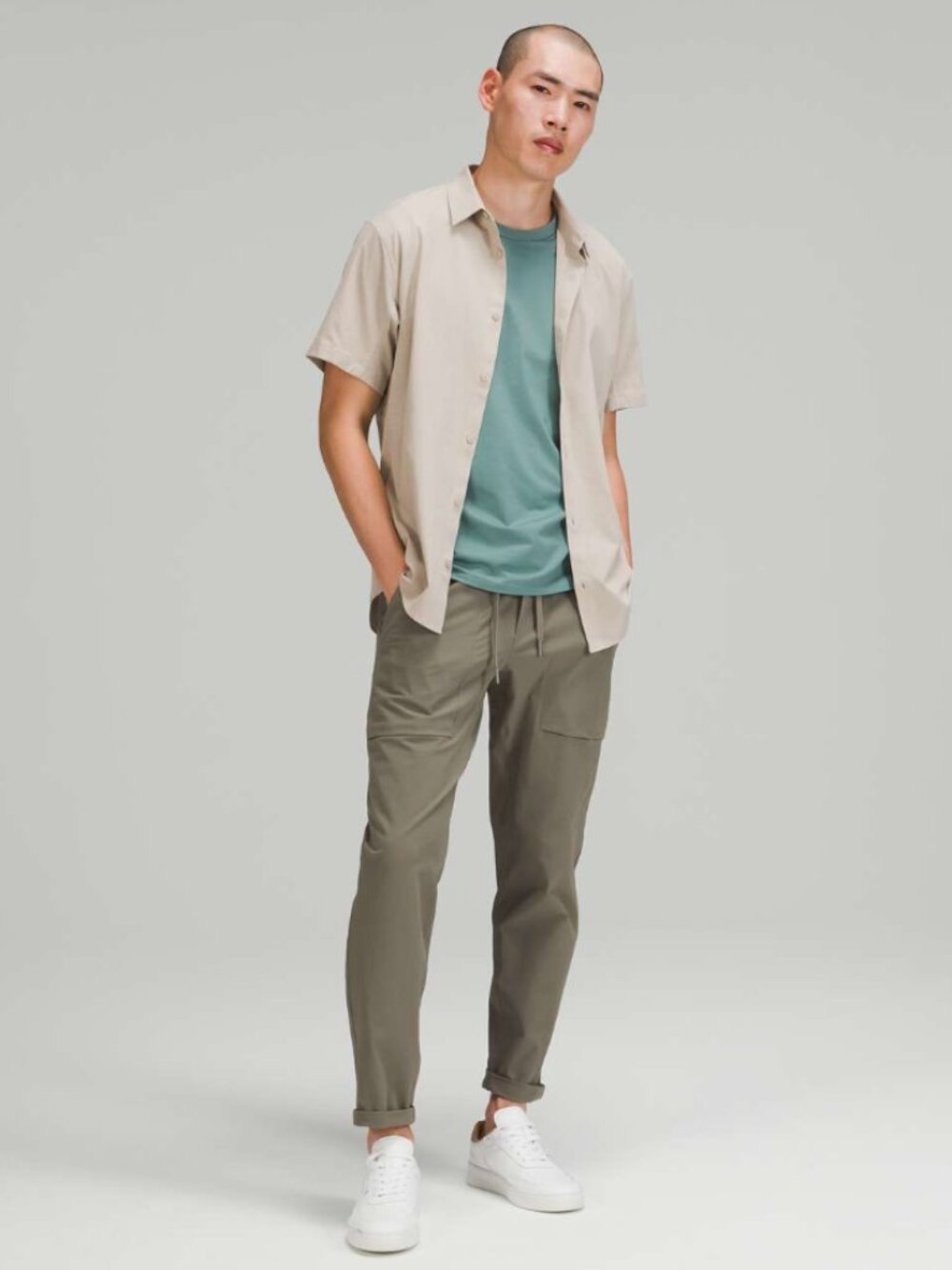 Lululemon Airing Easy Short Sleeve Shirt Ventlight Mesh Button Up